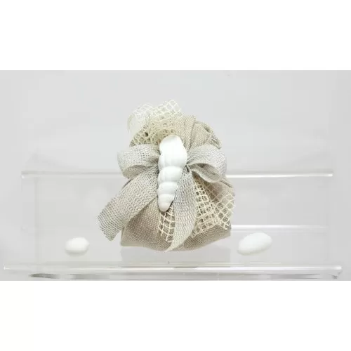 Sacchetto Matrimonio 2882 Natural Sabbia Mare Fagotto Liete Creazioni - 1