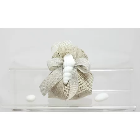 Sacchetto Matrimonio 2882 Natural Sabbia Mare Fagotto Liete Creazioni - 1