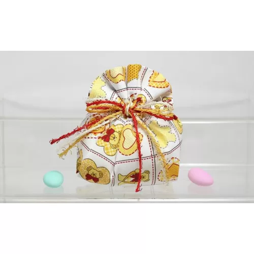 Sacchetto Nascita e Battesimo 2933 Fagotto Baby Gialla Liete Creazioni - 1