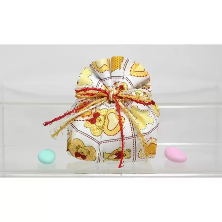 Sacchetto Nascita e Battesimo 2933 Fagotto Baby Gialla Liete Creazioni - 1