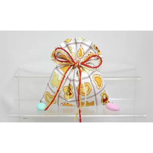 Sacchetto Nascita e Battesimo 2934 Sacchetto Baby Gialla Liete Creazioni - 1