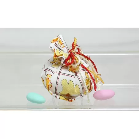 Sacchetto nascita e battesimo 2940 Mini Fagottino Baby Gialla Liete Creazioni - 2