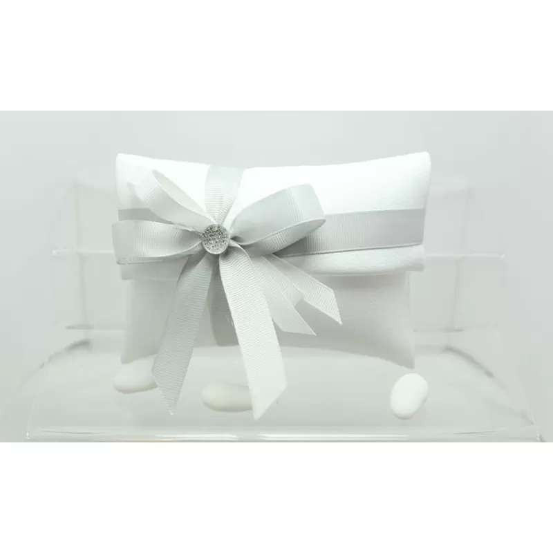 Sacchetto Matrimonio 2803 Ecopelle Ghiaccio Busta Lettera Grande Liete Creazioni - 1