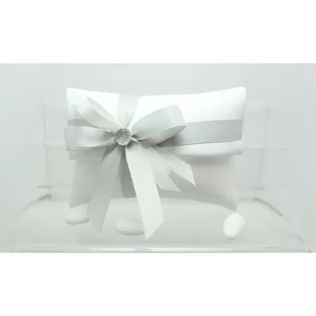 Sacchetto Matrimonio 2803 Ecopelle Ghiaccio Busta Lettera Grande Liete Creazioni - 1