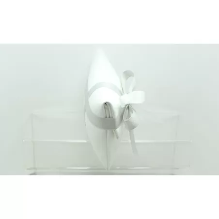 Sacchetto Matrimonio 2803 Ecopelle Ghiaccio Busta Lettera Grande Liete Creazioni - 2