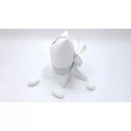 Sacchetto Matrimonio 2805 Ecopelle Ghiaccio Cuscino Grande Liete Creazioni - 2