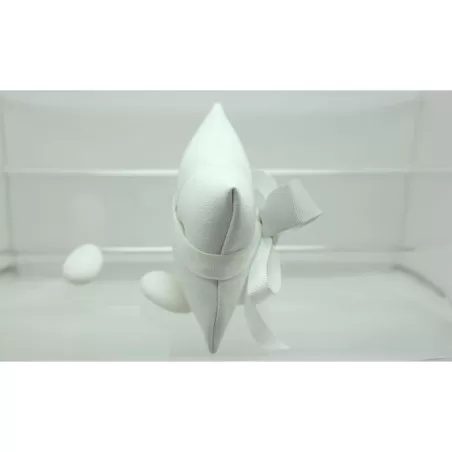 Sacchetto Matrimonio 2806 Ecopelle Ghiaccio Cuscino Piccolo Liete Creazioni - 2