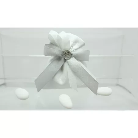 Sacchetto Matrimonio 2807 Ecopelle Ghiaccio Piccolo Liete Creazioni - 1