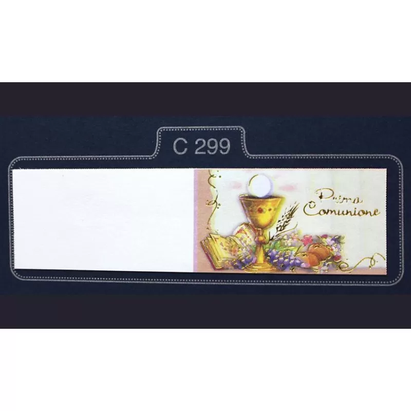 Confezione 20 bigliettini prima comunione calice C299 Alessia Partecipazioni - 1