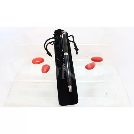 Bomboniera laurea penna nera con busta velluto Linea elle - 1