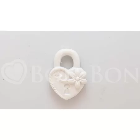 Magnete lucchetto bianco - 1