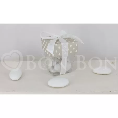 Astuccio Matrimonio Base Pvc Coperchio Pois - 1