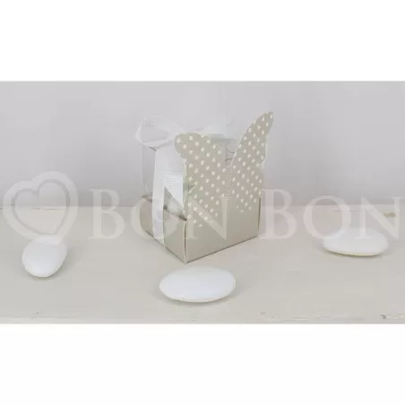 Astuccio Matrimonio portaconfetti Farfalla Pois - 1