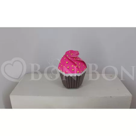 Cupcake portaconfetti Cartoncino Fuxia - 1