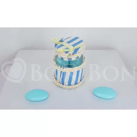 Astuccio portaconfetti bottiglina celeste Star Import Italia - 1