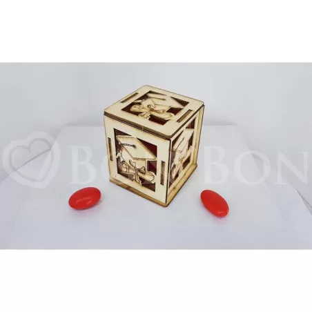 Scatolina Legno Tocco Laurea Linea elle - 1