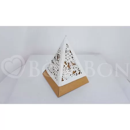 Scatolina Matrimonio Piramide Bicolore Linea elle - 1