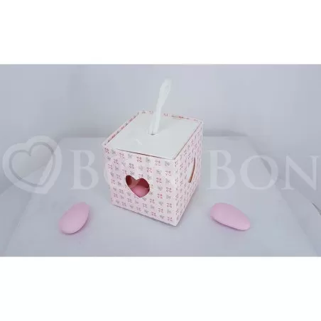 Scatolina Nascita e Battesimo Bloom Rosa Scotton - 1