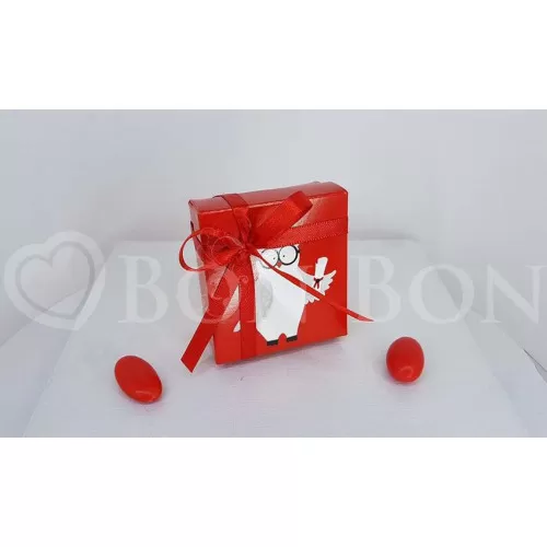 Scatolina Laurea Portaconfetti con Gufetto Scotton - 1