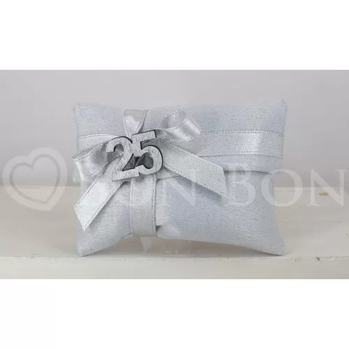 Sacchetto Nozze d´Argento Rasatello Argento Busta Lettera Piccola Liete Creazioni - 1