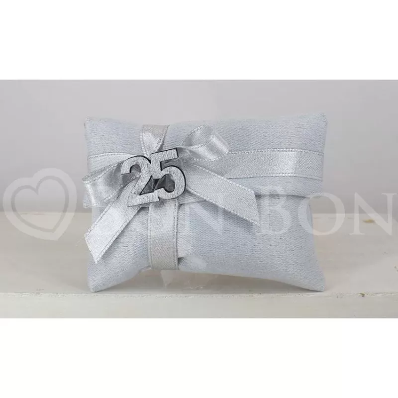 Sacchetto Nozze d´Argento Rasatello Argento Busta Lettera Piccola Liete Creazioni - 1