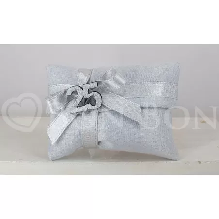 Sacchetto Nozze d´Argento Rasatello Argento Busta Lettera Piccola Liete Creazioni - 1