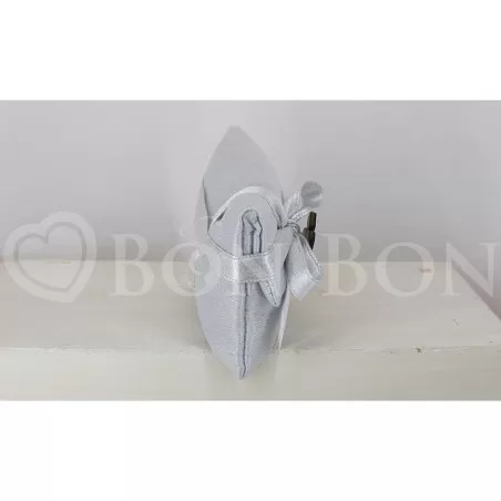 Sacchetto Nozze d´Argento Rasatello Argento Busta Lettera Piccola Liete Creazioni - 2