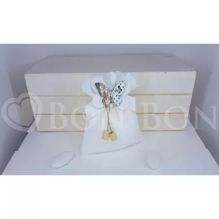 Sacchetto Matrimonio con Farfalla ACZ143/W Star Import Italia - 1