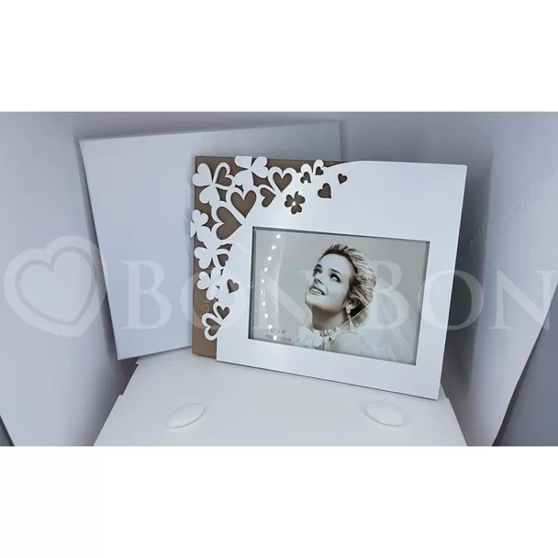 Bomboniera Matrimonio Portafoto con Cuori Star Import Italia - 1