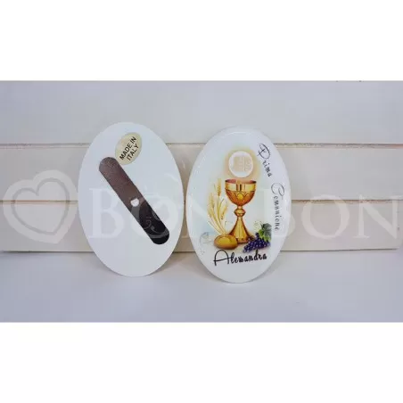 Magnete Ovale Prima Comunione con Calice - 1