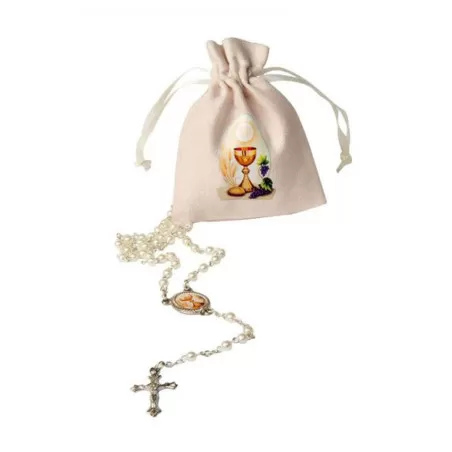 Sacchettino Calice Prima Comunione con Coroncina all'interno 2339/K126 - 1