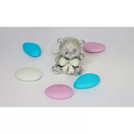 Bomboniera Prima Comunione Orsetto Argento Debora Carlucci - 1