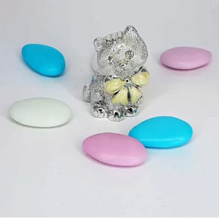 Bomboniera Prima Comunione Gattino Argento Debora Carlucci - 1