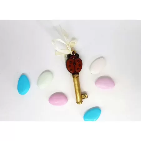 Bomboniera Prima Comunione Chiave Coccinella - 1
