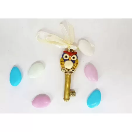 Bomboniera Prima Comunione Chiave Gufo - 1