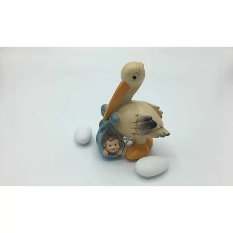 Bomboniera Outlet Cicogna Grande Celeste - 1