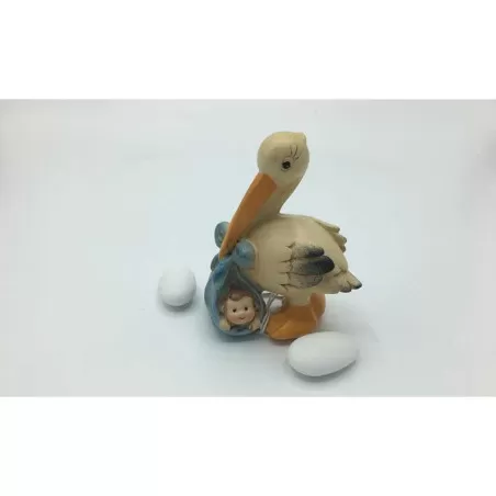 Bomboniera Outlet Cicogna Grande Celeste - 1