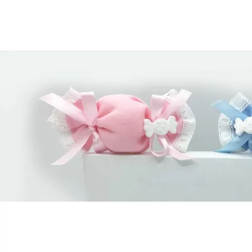 Sacchetto Nascita e Battesimo 3249 Caramella Rosa Liete Creazioni - 1