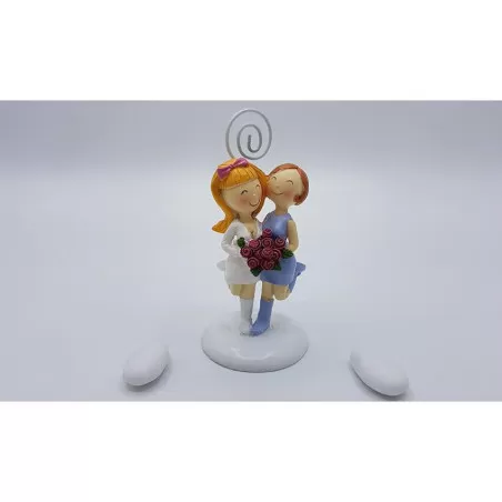 Bomboniera unione civile coppia ragazze memo clip Emmebi - 1