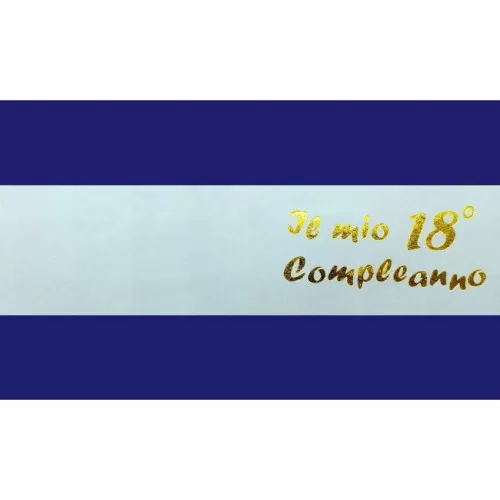 Confezione da 20 bigliettini per 18 compleanno celeste Alessia Partecipazioni - 1