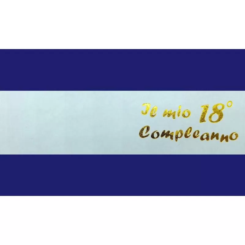 Confezione da 20 bigliettini per 18 compleanno celeste Alessia Partecipazioni - 1