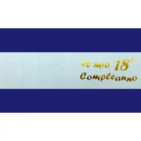 Confezione da 20 bigliettini per 18 compleanno celeste Alessia Partecipazioni - 1