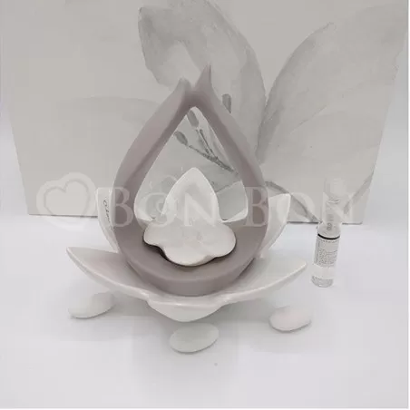 Bomboniera matrimonio claraluna 18152 profumatore lothus su base con essenza Claraluna - 1