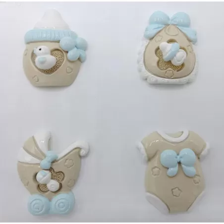 Bomboniera nascita e battesimo rb446/B calamita boy Royal Gifts - 1