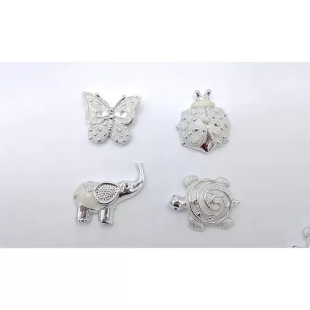 Bomboniera prima comunione con magnete animali argentato Royal Gifts - 2