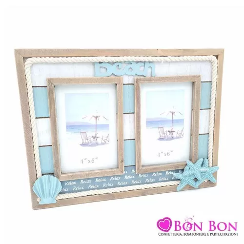 Bomboniera matrimonio hu28 portafoto beach x2 Royal Gifts - 1