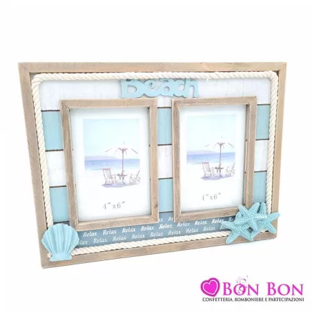 Bomboniera matrimonio hu28 portafoto beach x2 Royal Gifts - 1