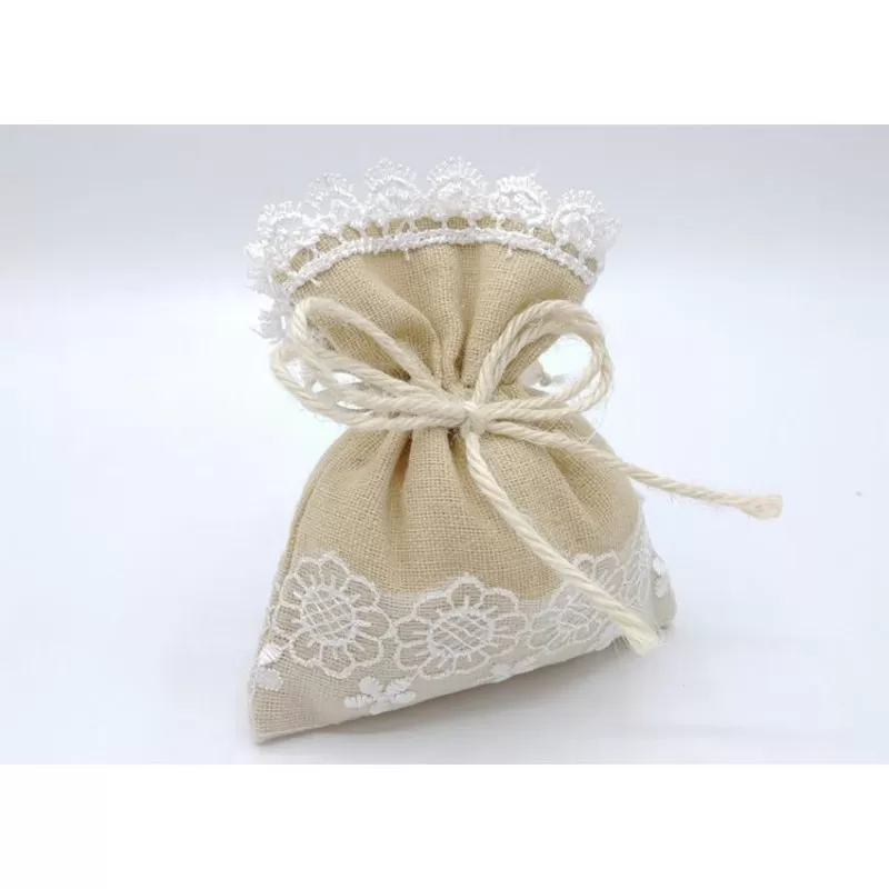 acchetto prima comunione tortora ACZ181/MX con pizzo bianco Royal Gifts - 1