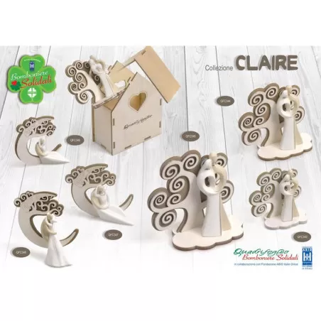 Bomboniera solidale matrimonio quadrifoglio 2018 linea claire Quadrifoglio - 1