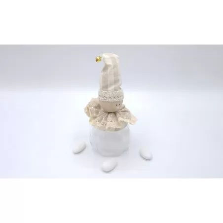 Bomboniera outlet prima comunione bottiglia folletto panna - 1